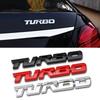 Universal 3D Metallbuchstabe Auto Styling TURBO Boost Ladeverstärkung Emblem Abzeichen Aufkleber Aufkleber Autozubehör