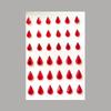 Sticker Beautiful Acrylic Red 3-4-5-6-8mm Double-sided Tape Bottom Decorative Face Sticker Single Round Diamond Beauty Mole