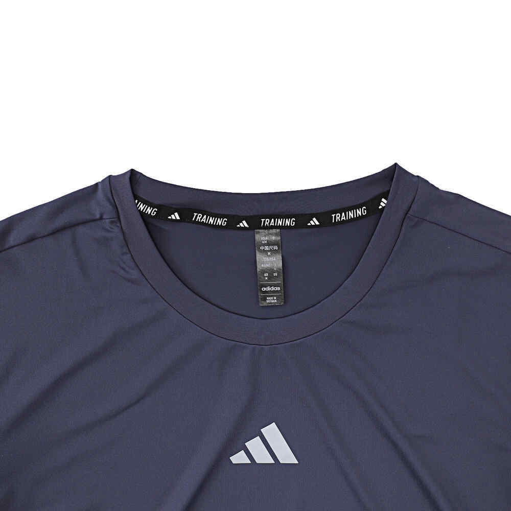 adidas Logo Crew Neck Casual Pullover Short Sleeve T-Shirt Men Tops Dark-Cyan JD0200