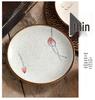 Hand-Painted Retro 6-Inch Round Ceramic Plate - Bone Dish, Spittoon, Tea Snack, Dried Fruit, Small Snack, Pastry Plate.