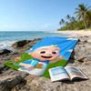 Ultra-Soft Beach Towel with CoComelon Theme,Ideal for Pool - Camping, Diving - Perfect Travel Essential, Vibrant Beach Towel.
