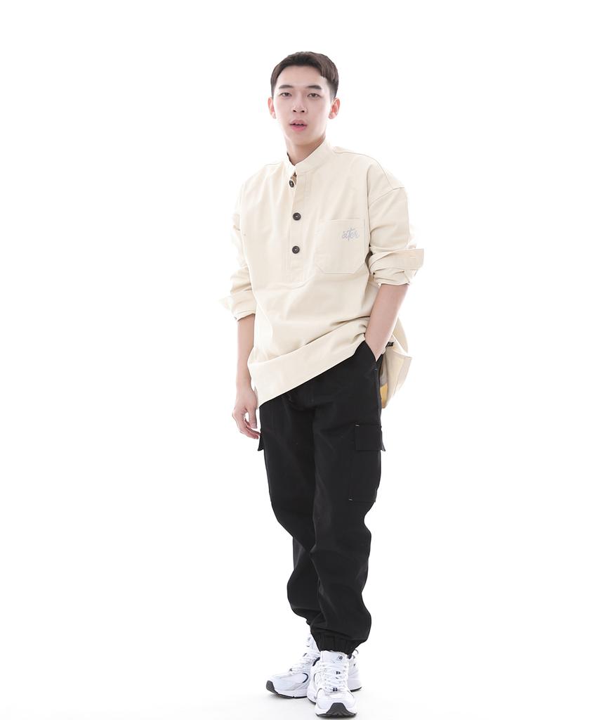 Seinteukeulu Retroline Cargo Jogger Pants Rl-311Cj Black