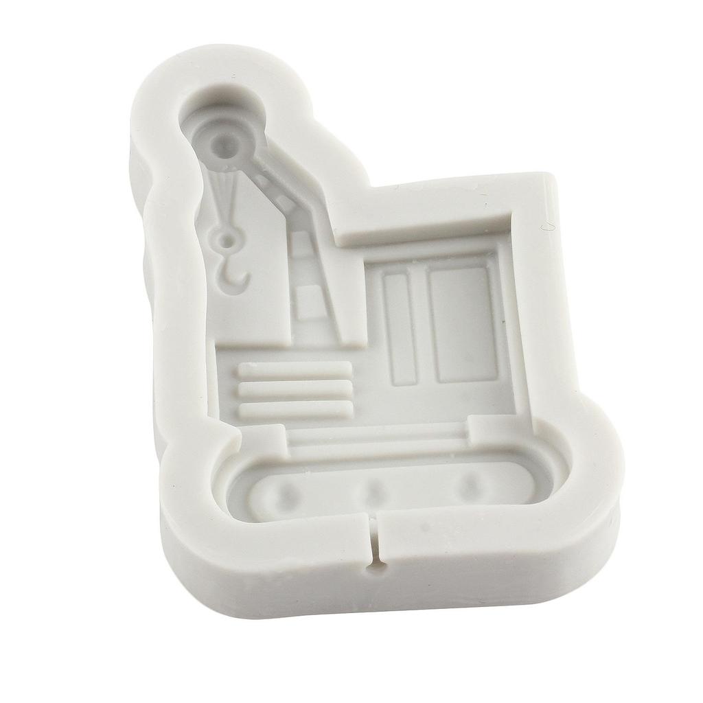 Construction Truck Silicone Mold Bulldozer Crane Excavator Fondant Molds Cake Decorating Tools Theme Cake Dessert Decorated Chocolate Candy Mold
