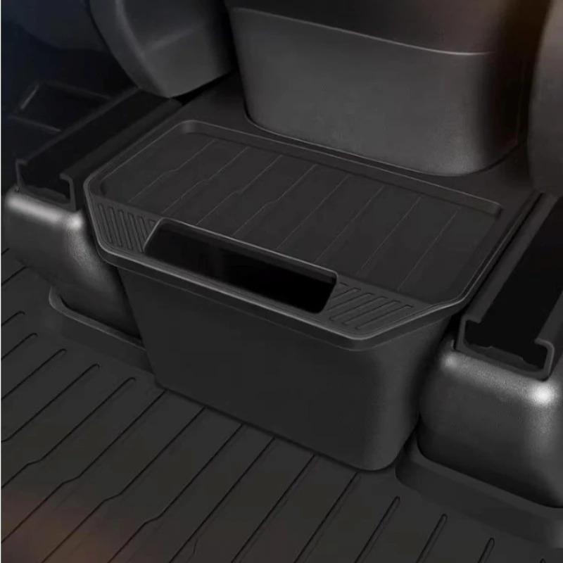 Tesla Model Y Juniper Rear Seat Storage Box 2025-2025 Center Console Organizer Backseat Trash Can Garbage Accessories