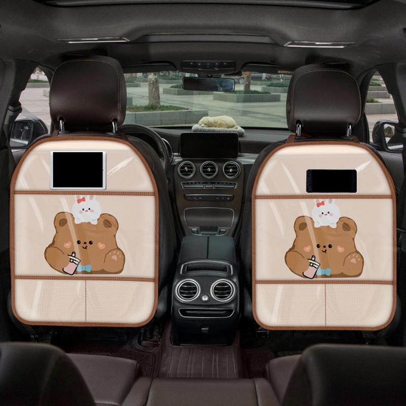 Protector pentru spate scaun Auto Organizator pentru spătarul scaunului Protector scaun Covorașe impermeabile anti lovitură pentru organizare de protecție anti-murdărie