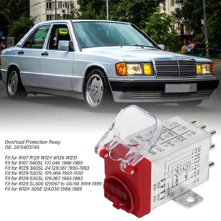 9 Pin 12V Car Overload 2015403845 2015403245 for R107 R129 W124 W126 W201