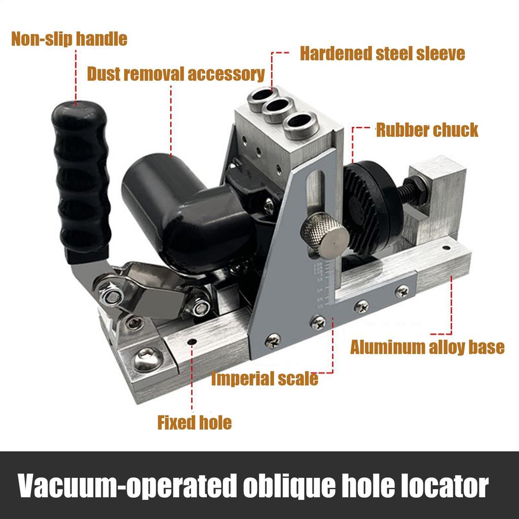 Angle Drill Guide Woodworking Hole Locator Precision Portable Punch Locator For Home Improvement Kitchen Cabinet Furniture