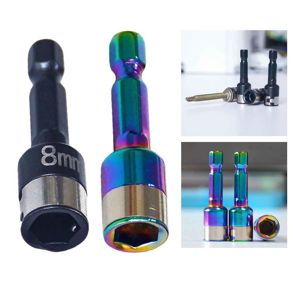 1/2 Stück 8mm Sechskant-Stecknuss-Schraubendreher-Set Steckschlüssel-Adapter Nicht-magnetische Stahlkugel-Hülse Handwerkzeugzubehör