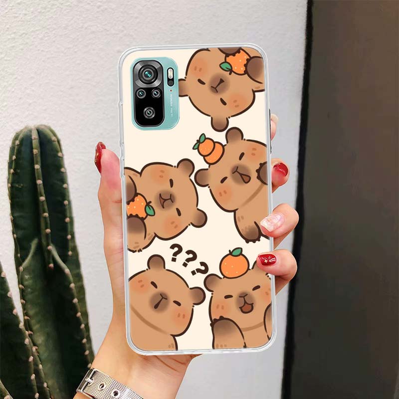Funny Capybara Cartoon Animal For Xiaomi Redmi Note 10 9T 9S 9 8 Pro 8T 7 5 Phone Case Mi 12T 11T 10T 9T 12 11 Lite Housing Fund