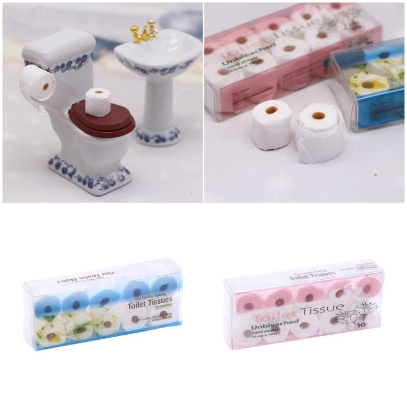Realistic Doll House Tissue Paper Craft Model Project Miniature Furniture Scene Decoration Kids Educational Toy Props