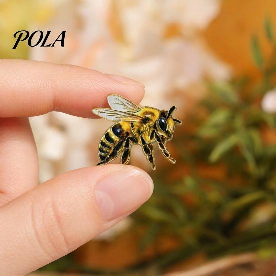 Insect Brooch For Suits Realistic Bee Brooch, Metal Honey Enamel, Fashion Animal Pin for Coats Bags Accessories, Great Mother Wife Sisters Friends