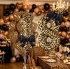 Leopard Print Number Foil Balloon 0-9 with Black Bow Leopard Print Heart-shaped Balloon for Birthday Anniversary Party Decor