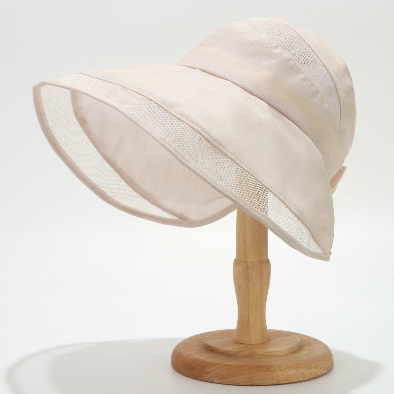 

Mesh breathable sun hat women s summer eaves versatile sun protection hat can tie ponytail outdoor vacation beach hat 56-60CM (Velcro)