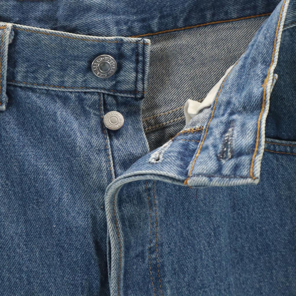 Levi's 90s 501 USA made old Straight denim pants W34 Wash blue jeans Men's Used