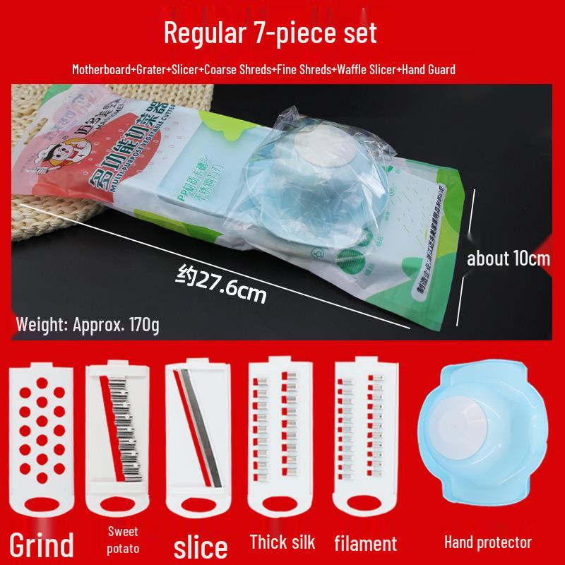 Stainless Steel Multifunctional Vegetable Cutter & Grater with Potato Peeler