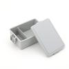 Miyoshi Seisakujyo GEL-COOL Square Integrated Ice Pack Square Lunch Box M Bento Box Oyster Gray 15 X 9.4 X 6 Cm 400ml 1 Tier Lunch Box for Women and