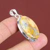 Maligano Jasper Pendant 925 Sterling Silver Pendant Handmade Elegant Pendant Maligano Jasper Gemstone Jewelry Stylish Pendant Gifts For Him