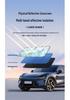 New Quad-Fold Car Sunshade: Laser Heat Insulation, Blackout Curtain, Sun Shield for Interior Windshield.