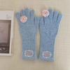 Soft Warm Knitted Winter Gloves Spring Full Finger Gloves  For Women