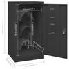 VidaXL Armoire à selles Anthracite 53x53x105 cm Acier 339606
