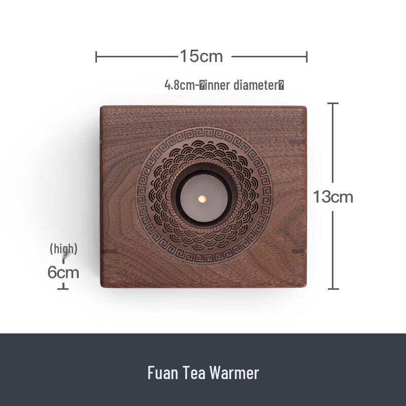 Walnut Wood Teapot Warmer Stove