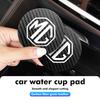 Carbon Fiber Car Coaster Water Cup Mat Drink Anti-slip Pad For MG GT 3 5 6 7 GS Pilot HS ZS ZX xus1