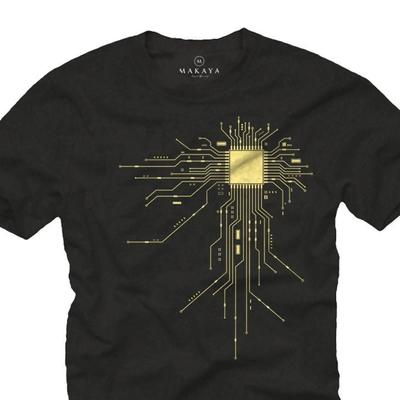 Cool Computer Geek T Shirt For Unisex With Amp Quot Cpu Print Gamer Size S Xxxxxl Vintage Streetwear Versatile Comfortable