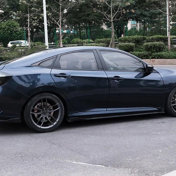 Compatible Rear Spoiler for 2016-2020 Tenth Gen Civic R-Style, Large Ducktail Wing, No-Drill Required