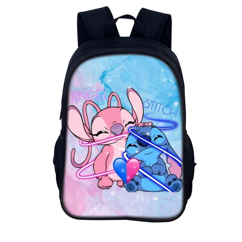 Stitch Kids Backpack With Polyester Material For Daily Use And Storage