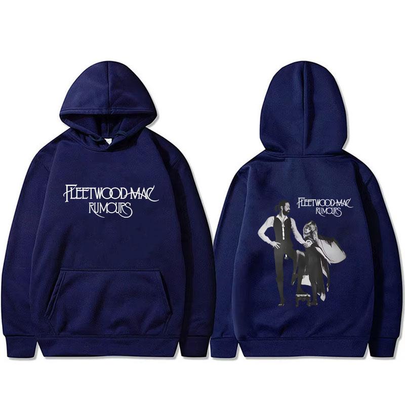 Rockband Fleetwood Mac Rumours Album Grafik Hoodie Stevie Nicks Kapuzen-Trainingsanzug Herren Lässig Fleece Baumwolle Übergroße Kapuzenpullover