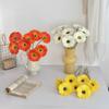 Fleurs de Gerbera Artificielles avec Tiges Flexibles Fleur de Gerbera Africaine en Fausse Soie Fleur Sauvage Fausse Bohème pour Mariage Fête de Mariée Décoration Maison Cuisine