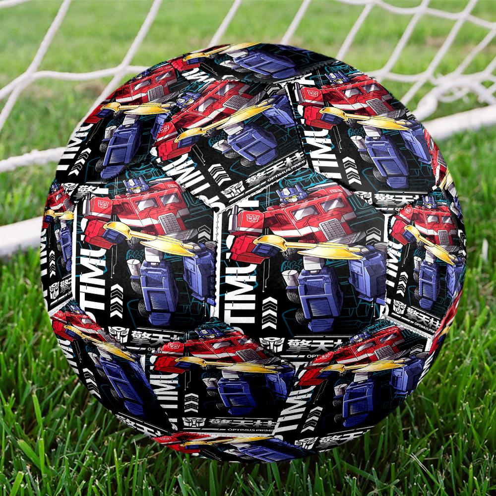 Transformers Print Size 5 Soccer Ball, Standard Match Football for Sports Game and Team Practice, Ideal Gift for Soccer Fans