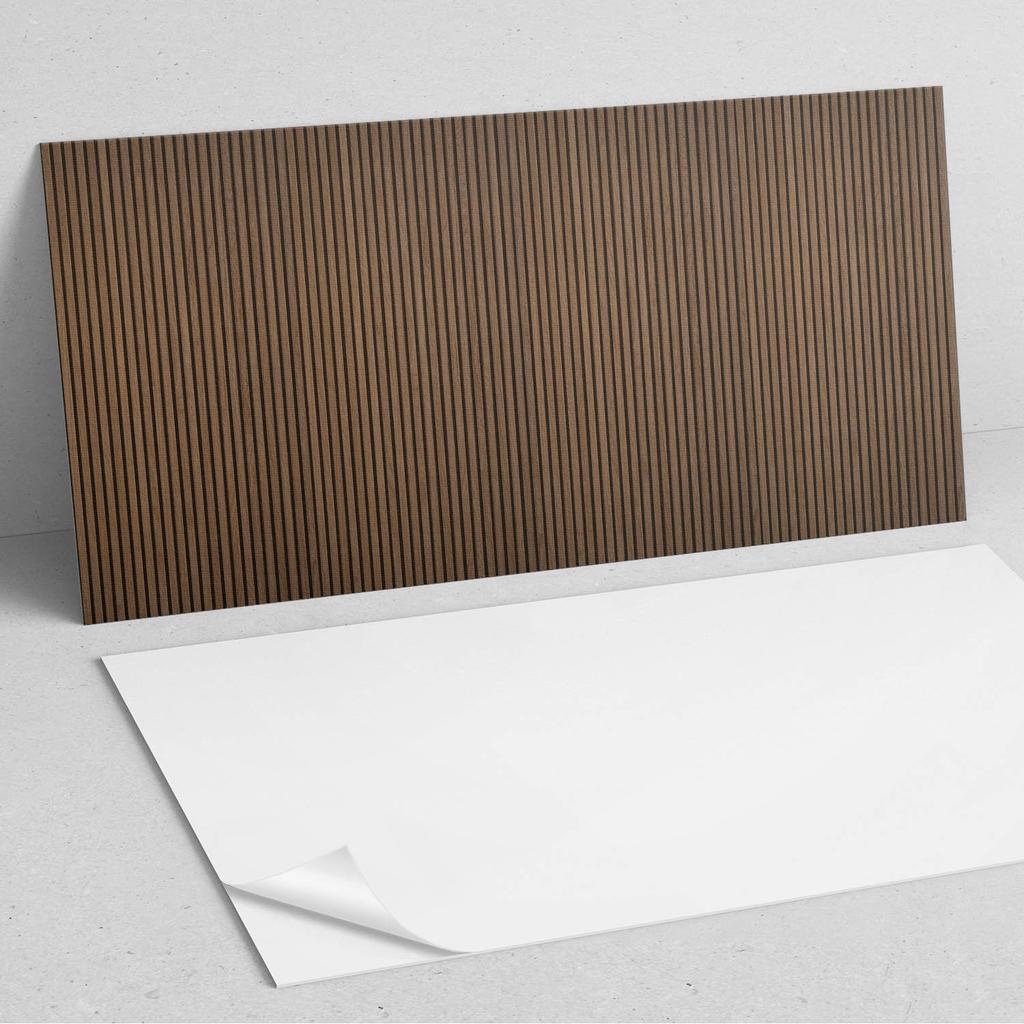 Selbstklebendes Dekorationspanel für schnelle Wandtransformation 100x50 cm Vertikale Holzleisten