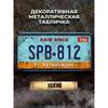 St Petersburg Russia Souvenir License Plate 15x30cm, Metal Home Bar Cottage Decor Gift