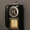 Old-fashioned Telephone Model Wall-Mounted Booth Telephone Figurine  Photography Props