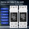 APP WiFi Din Rail Power Monitor Wattmeter Voltmeter Ampermeter Digital Energy Meter Over Under Voltage Protector Relay Switch