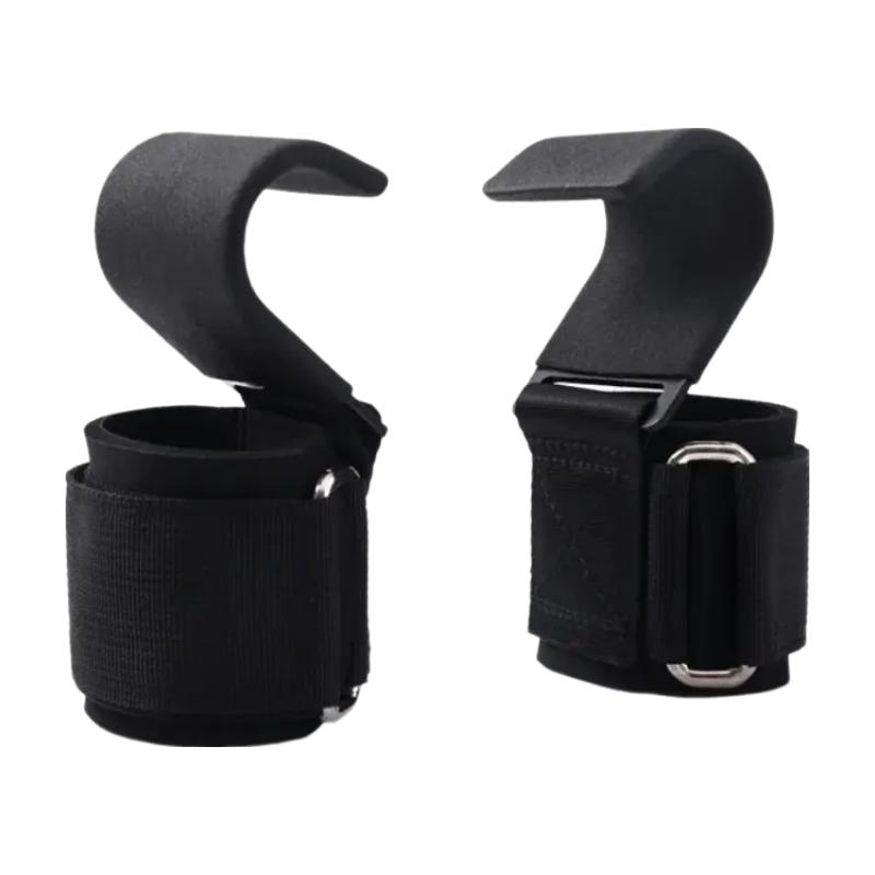 

2Pcs Non-Slip Weight Lifting Hookspremium Pair Of Straps Weightlifting Deadlift Chin Pull Up And Exercise Fitness Hook Training