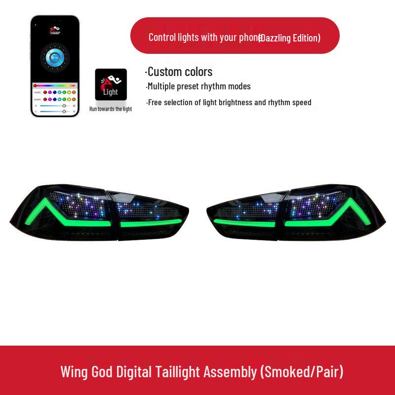 

Mitsubishi Lancer-EX (2009-2018) Flowing LED Tail Light with Dynamic Turn Signal Pair