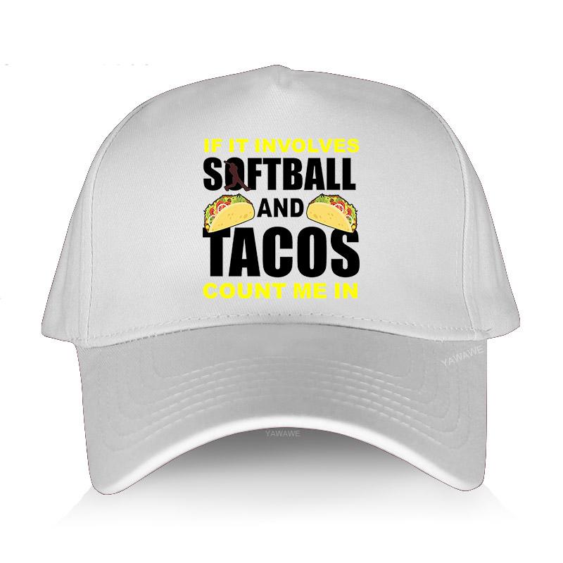 

Fashion brand Baseball cap sunmmer Hat unisex Involves Softball And Tacos Formal Novelty MAN yawawe Caps Cool Outdoor Boy hats