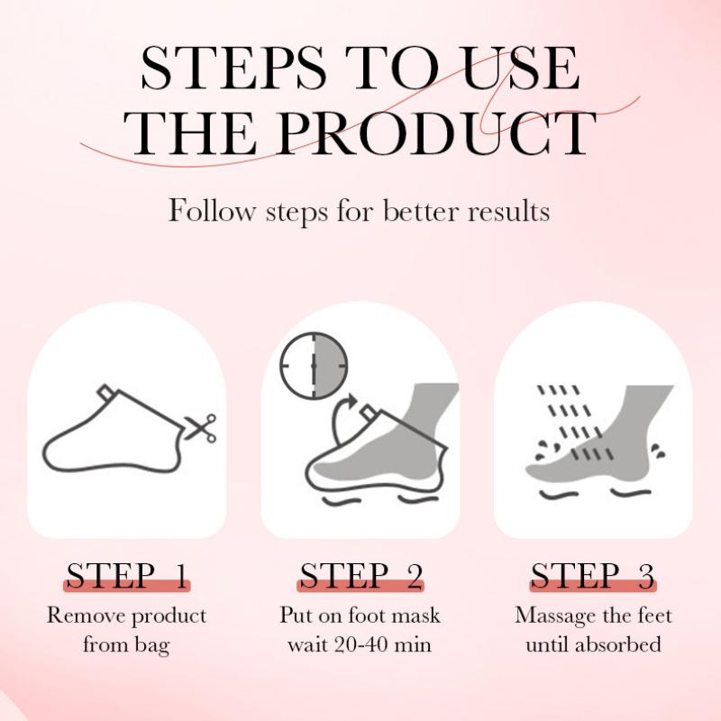 Fruit Foot Mask SADOER Avocado Strawberry Hydrating Moisturizing Foot Care Moisturizing