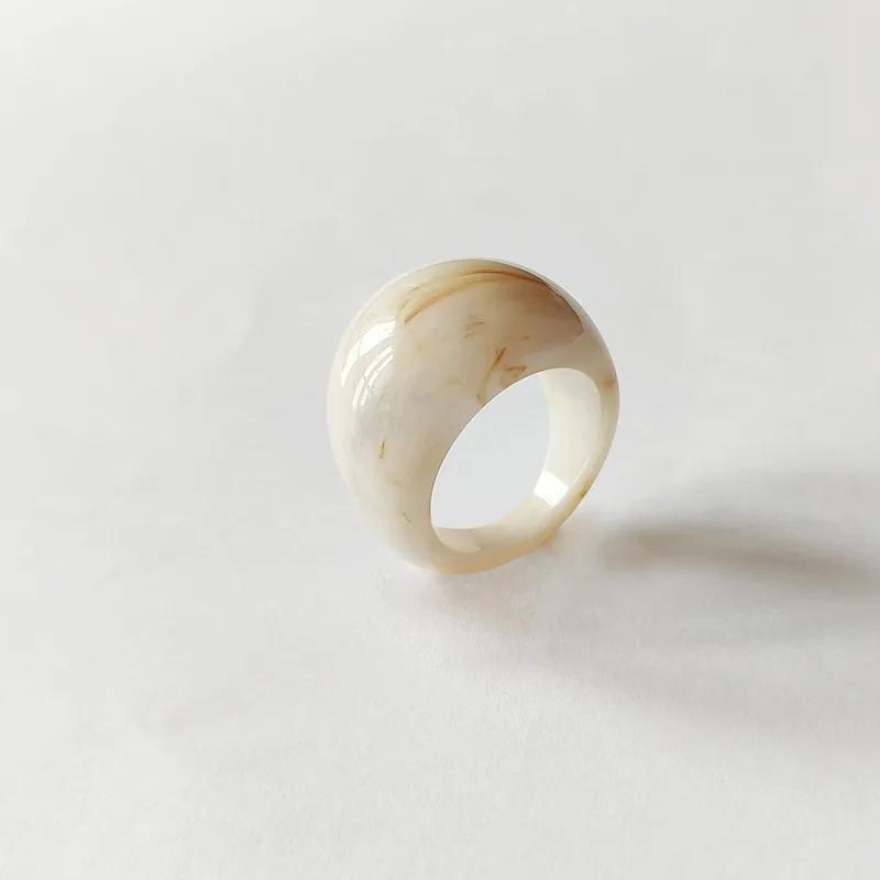 Kreativer Ring Plastikring Dekorringe für Frau Mädchen Schmuckzubehör Party Kostüm Schmuck Edelstahl