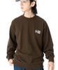 NEW ERA Sweatshirt Crew Neck Box Logo Embroidery Walnut XXL