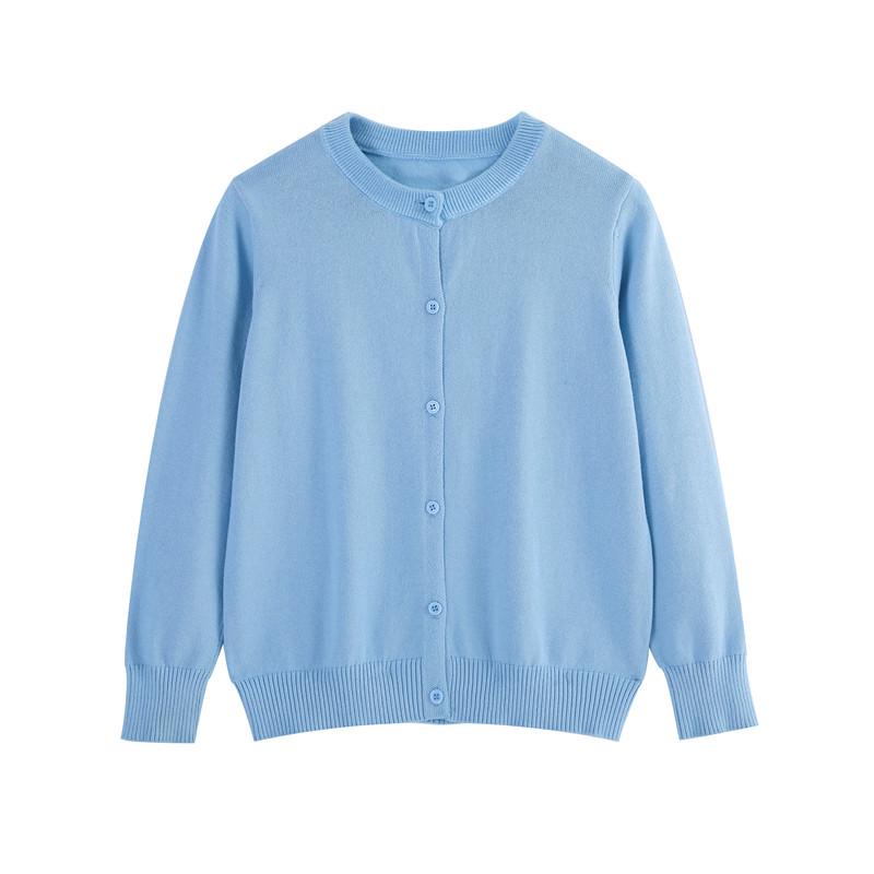

Дитячий в язаний кардиган-светр-пальто на весну-осінь 2025 для хлопчиків і дівчаток - Класичний стиль 150cm небо синє кольору