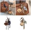 Practical Bag Pendant Cartoon Bear Dog Keychain Plush for Keys and Bags Soft and Practical Designs Bag Charm