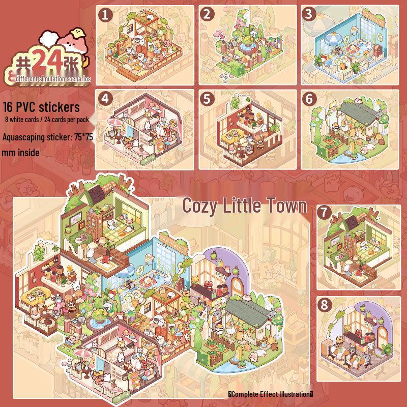 Mr. Paper Star Dream Prince 3D Scenery Illustration Miniature Decompression Stickers
