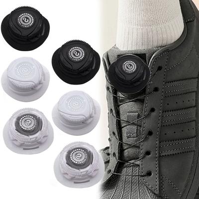 1 paio di lacci per scarpe girevoli con fibbia per scarpe da ginnastica per bambini e adulti