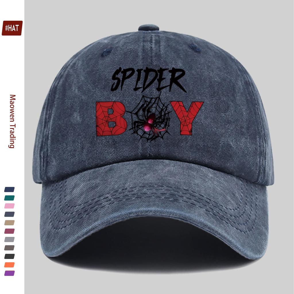 Pc Cool Spider Print Pattern Baseball Cap Street HipHop Fashion Decor Hat Truck Driver Papa Cap Comfortable Lightweight Acc
