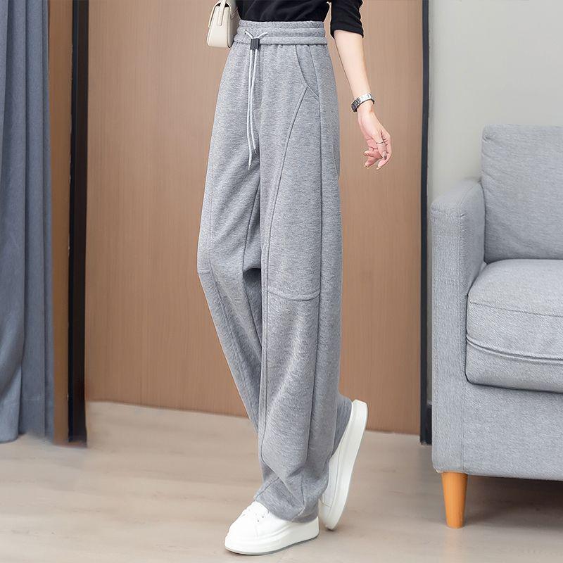 

Women s Yellow Straight-Leg Sporty Casual Sweatpants - Spring/Autumn 2025 Collection S Below 85 lbs серый