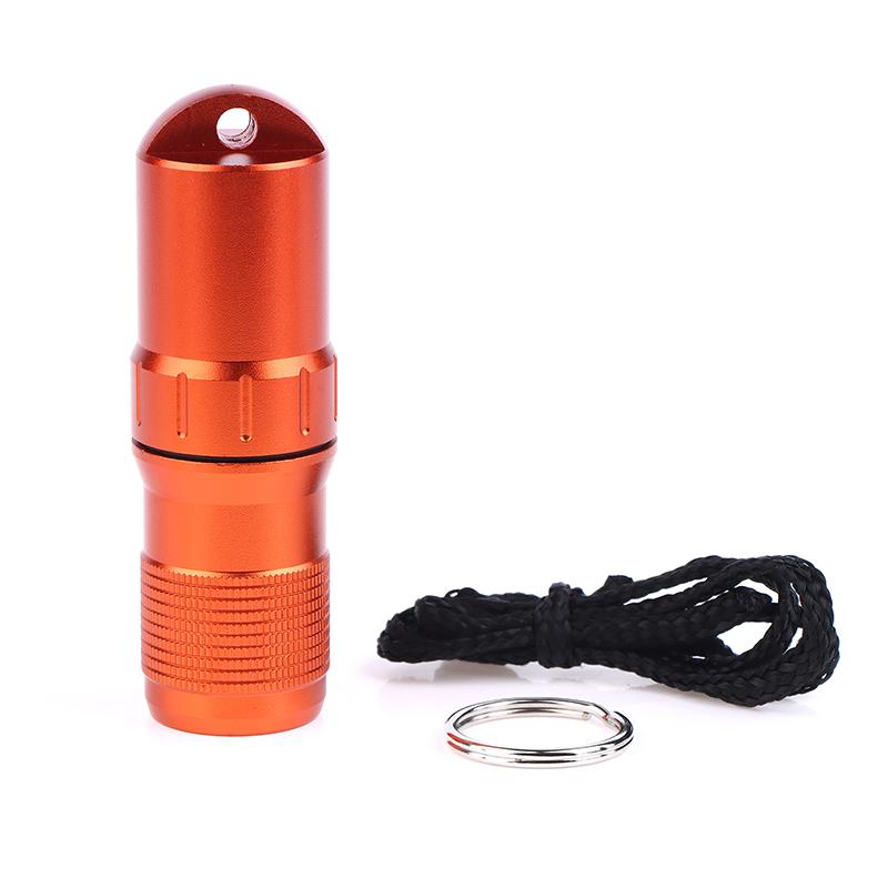 Portable Pill Case Waterproof Edc Container Capsule Airtight Aluminum Alloy Pill Bottle Keychain Travel Pill Holder Organsizer