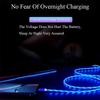 Flow Luminous  LED Charging Cable 3A Fast Charging USB A For iPhone 14 13 12 X USB Wire LED Cable Glowing Cable For Airpods iPad